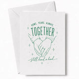 Handmade - Greeting Card - Anniversary Wedding Card – Together Still Hand in Hand | Ireland