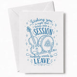 Handmade - Greeting Card - Irish Trad Music Wedding Card – Night Turns Into Session | Ireland