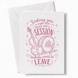 Handmade - Greeting Card - Irish Trad Music Wedding Card – Night Turns Into Session | Ireland