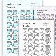 Weight Loss Tracker Chart - Customizable and Motivational - Weight Loss Chart