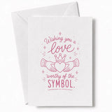 Handmade - Greeting Card - Claddagh Wedding Card – Love Worthy of the Symbol | Ireland