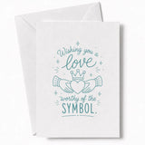 Handmade - Greeting Card - Claddagh Wedding Card – Love Worthy of the Symbol | Ireland