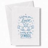 Handmade - Greeting Card - Claddagh Wedding Card – Love Worthy of the Symbol | Ireland