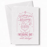 Handmade - Greeting Card - Religious Wedding Blessing Card – Celtic Cross | Ireland