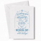 Handmade - Greeting Card - Religious Wedding Blessing Card – Celtic Cross | Ireland