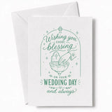 Handmade - Greeting Card - Religious Wedding Blessing Card – Celtic Cross | Ireland