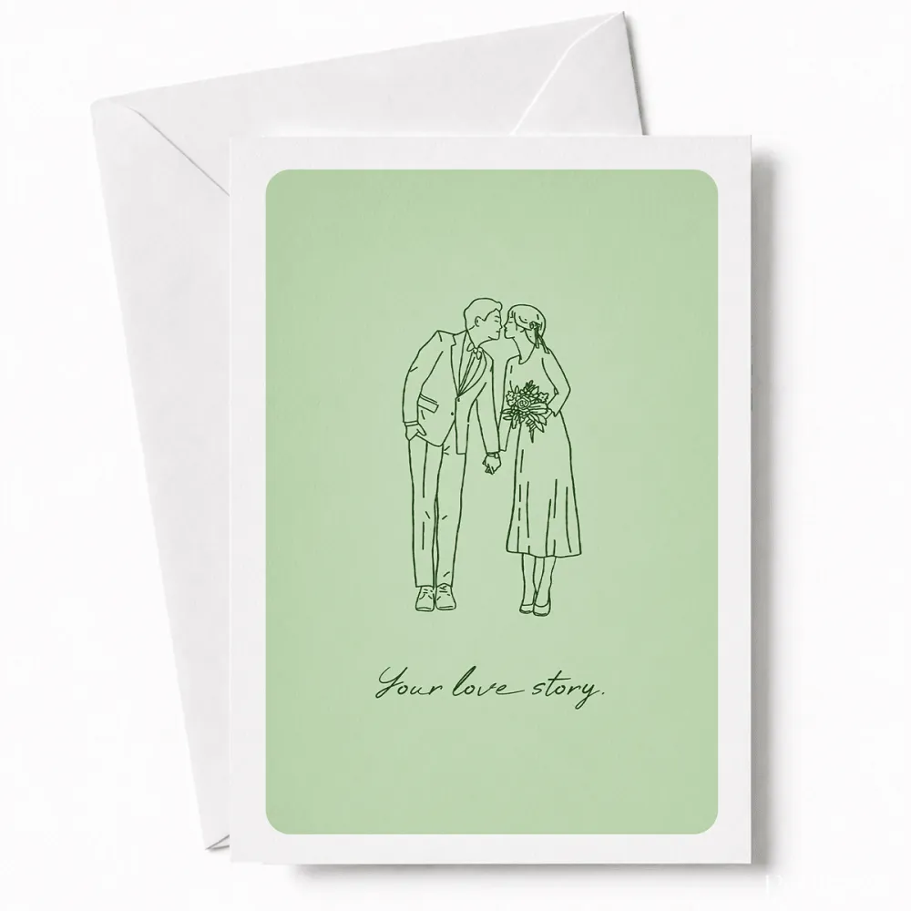 Your Love Story | Romantic Wedding Day Card - love story, wedding card, wedding day, romantic wedding, romantic wedding