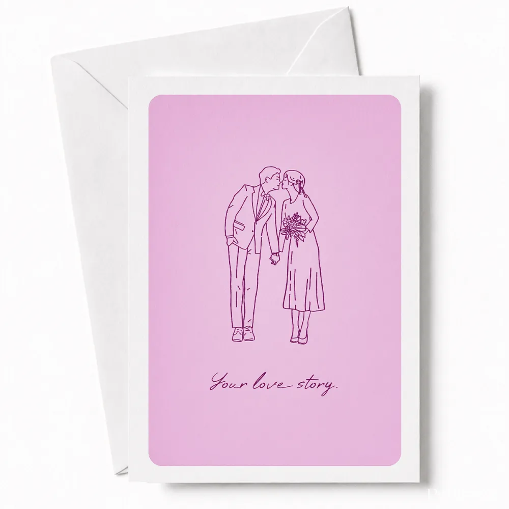 Your Love Story | Romantic Wedding Day Card - love story, wedding card, wedding day, romantic wedding, romantic wedding