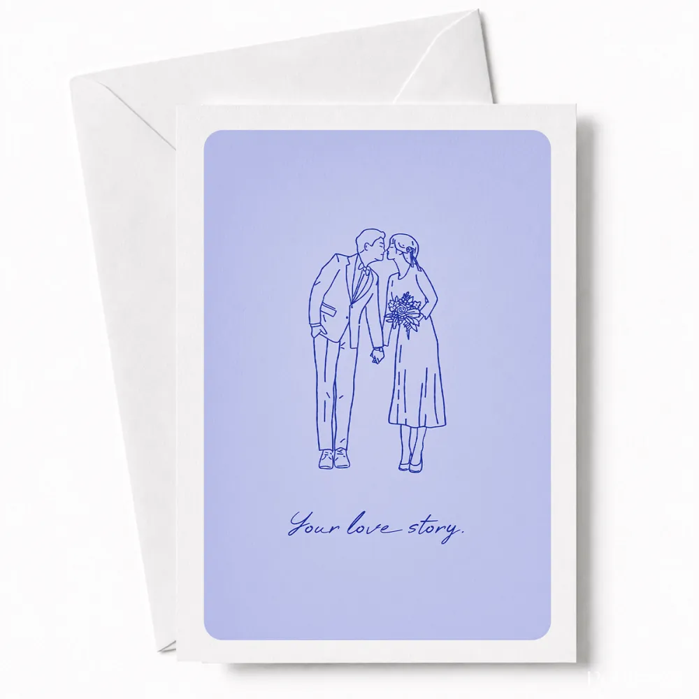 Your Love Story | Romantic Wedding Day Card - love story, wedding card, wedding day, romantic wedding, romantic wedding