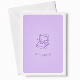 You’re Engaged! | Engagement Ring Card - engagement ring, open ring box, engagement ring card, engagement card, open