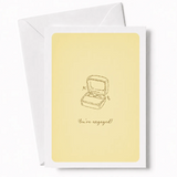 You’re Engaged! | Engagement Ring Card - engagement ring, open ring box, engagement ring card, engagement card, open