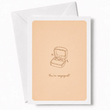 You’re Engaged! | Engagement Ring Card - engagement ring, open ring box, engagement ring card, engagement card, open