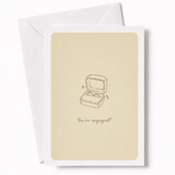 You’re Engaged! | Engagement Ring Card - engagement ring, open ring box, engagement ring card, engagement card, open