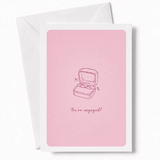 You’re Engaged! | Engagement Ring Card - engagement ring, open ring box, engagement ring card, engagement card, open