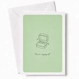 You’re Engaged! | Engagement Ring Card - engagement ring, open ring box, engagement ring card, engagement card, open
