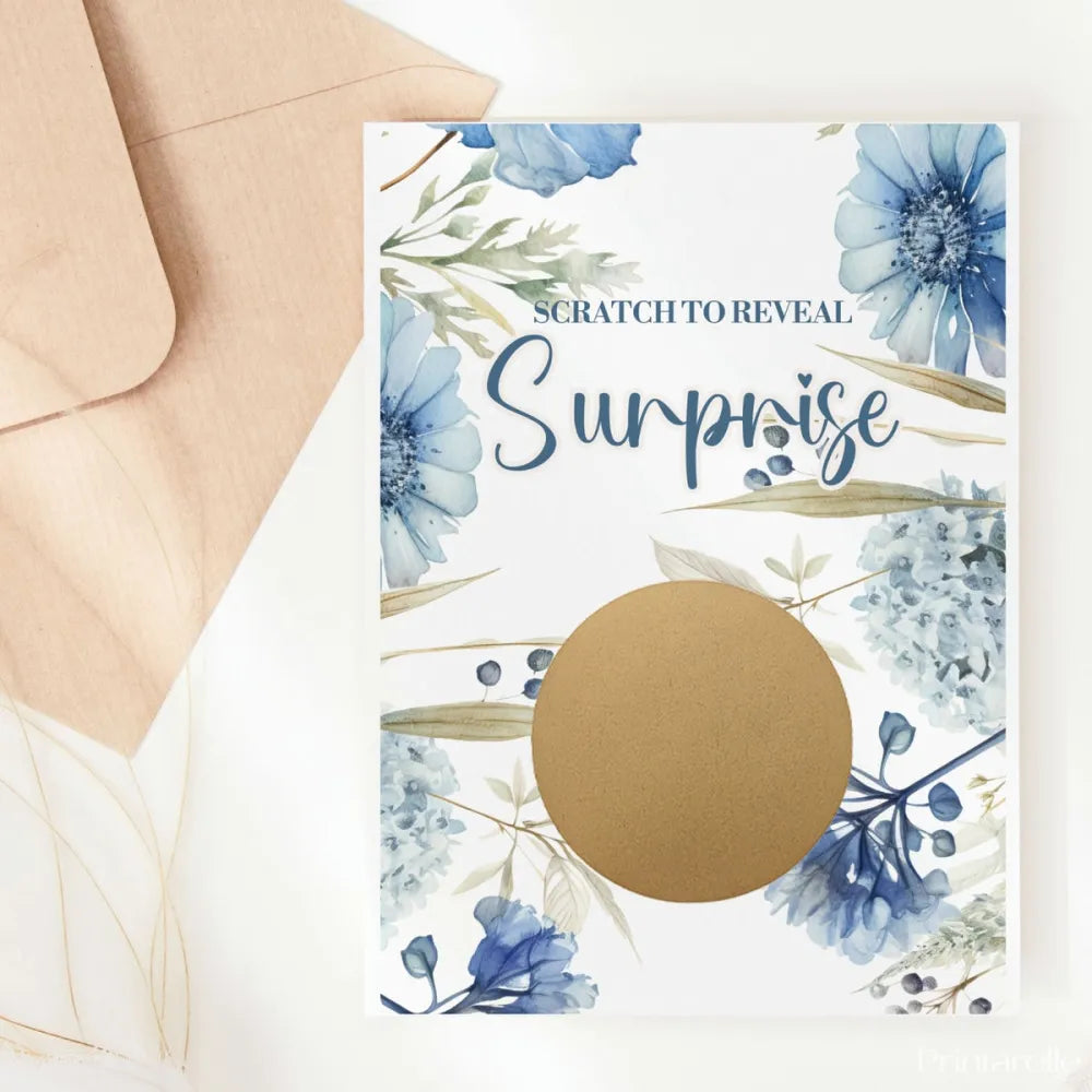 You’re Going to be an Auntie Scratch Card | Pregnancy Announcement - Greeting Card - Printarelle
