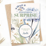 You’re Going to be an Auntie Scratch Card – Wildflower | Pregnancy Announcement - Greeting Card - Printarelle