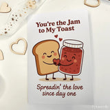 You’re the Jam to My Toast | Cute Anniversary Card - Greeting Card