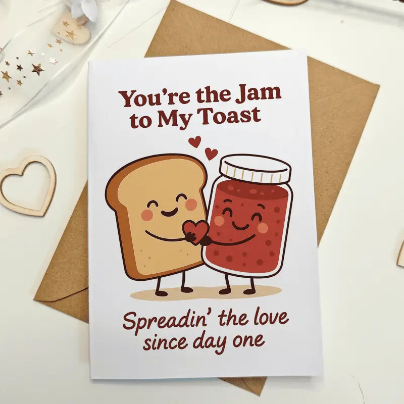 You’re the Jam to My Toast | Cute Anniversary Card - Greeting Card